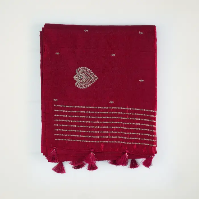 Premium Semi Tussar Saree with Elegant Peacock Motifs